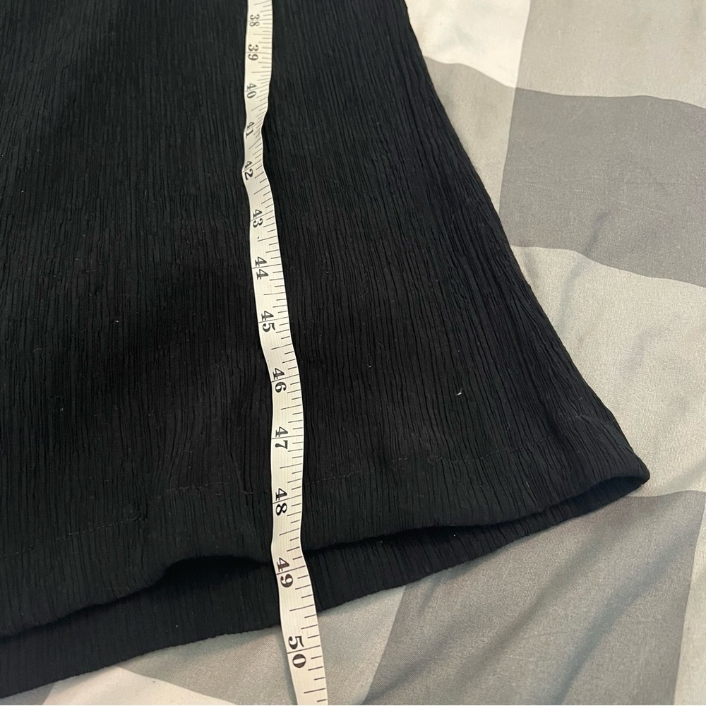 Anthropologie Black Abbey Crepe Wide Leg Jumpsuit Tie Waist Cocktail Size 6 - Picture 11 of 13